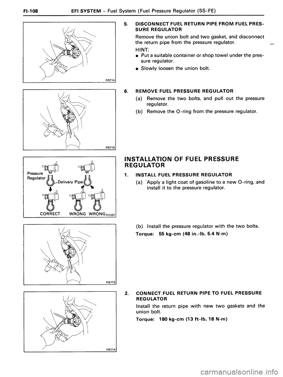 TOYOTA MR-2 1991  Factory Repair Manual 