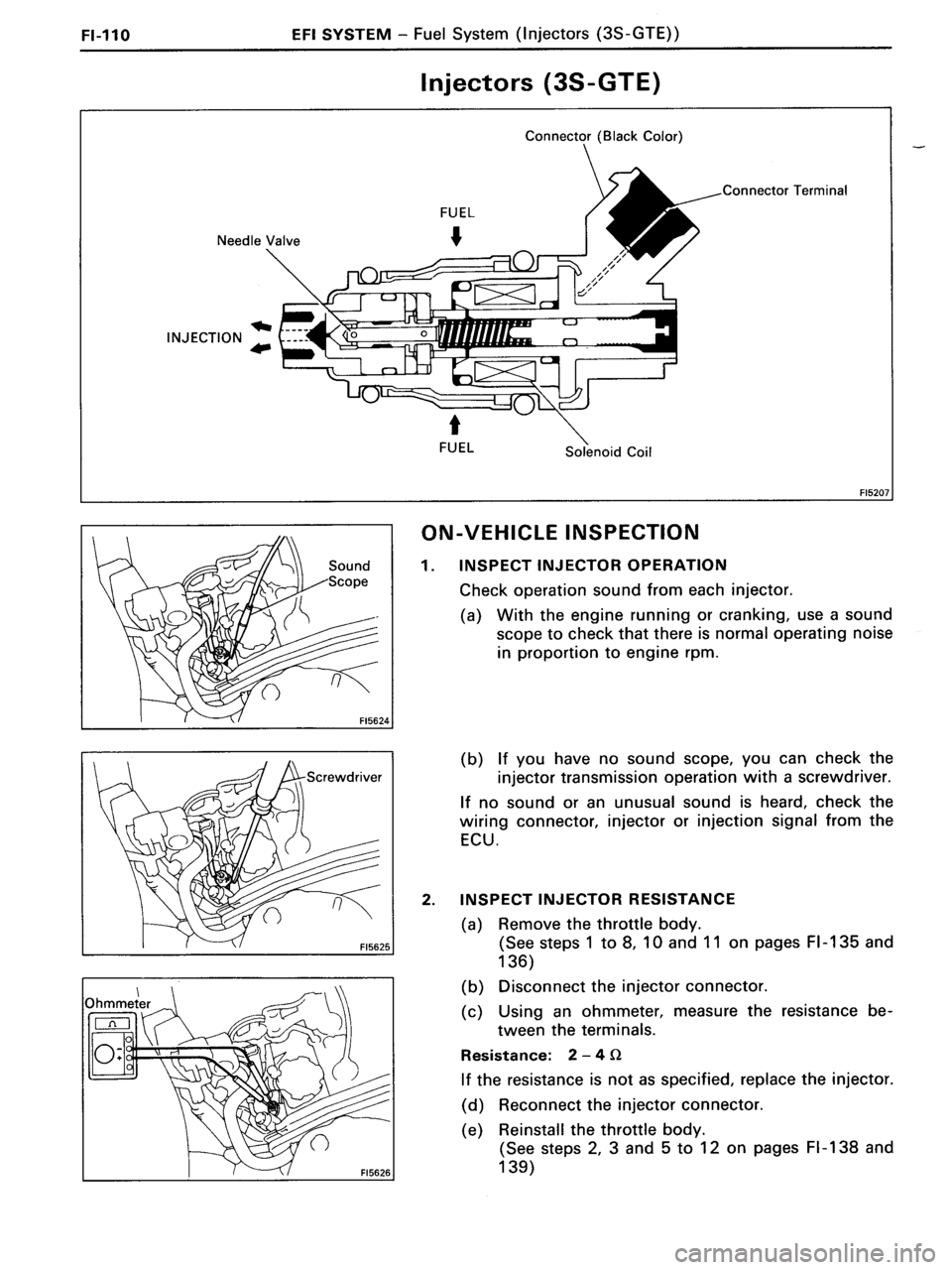 TOYOTA MR-2 1991  Factory Repair Manual 