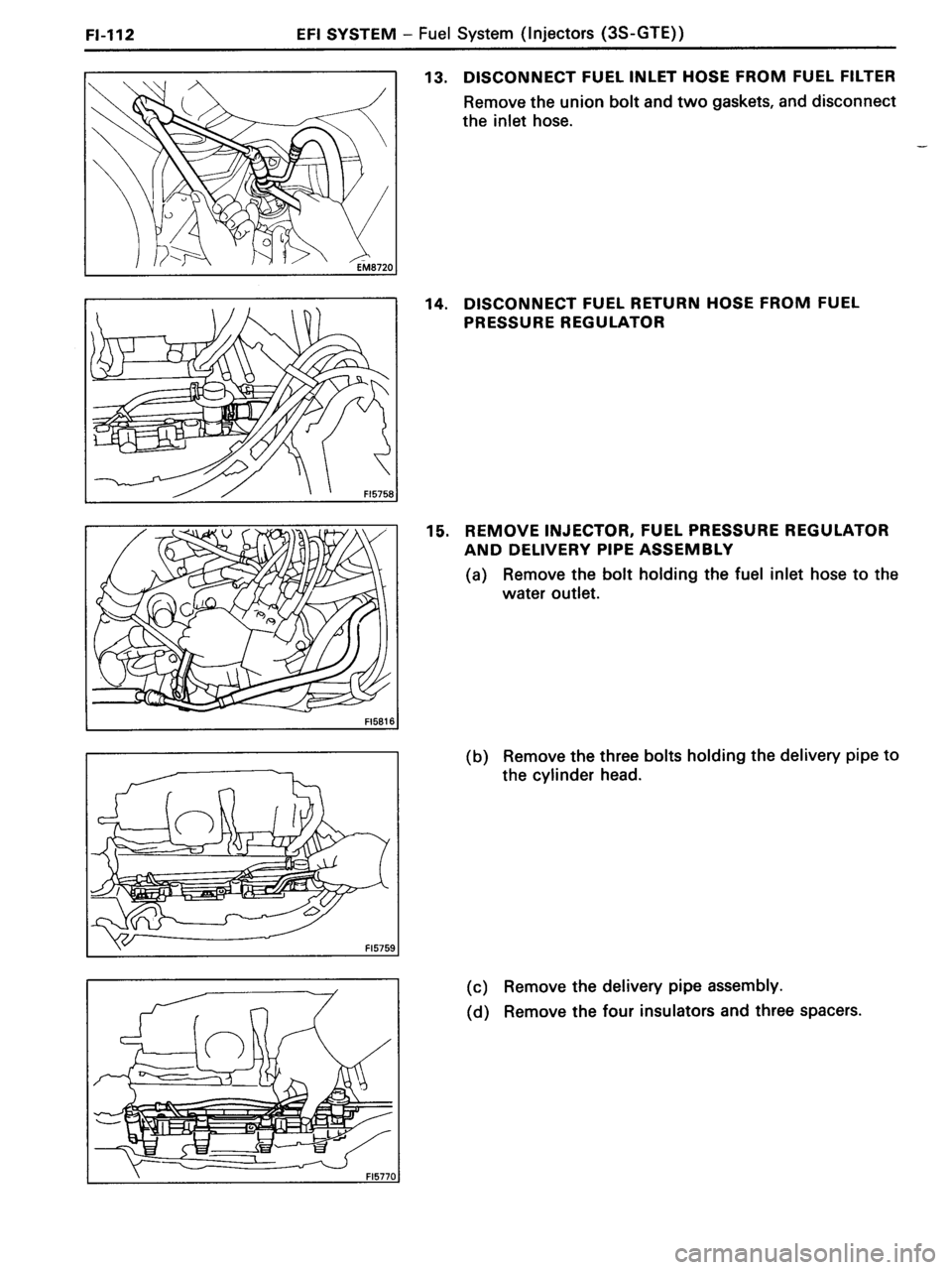 TOYOTA MR-2 1991  Factory Repair Manual 