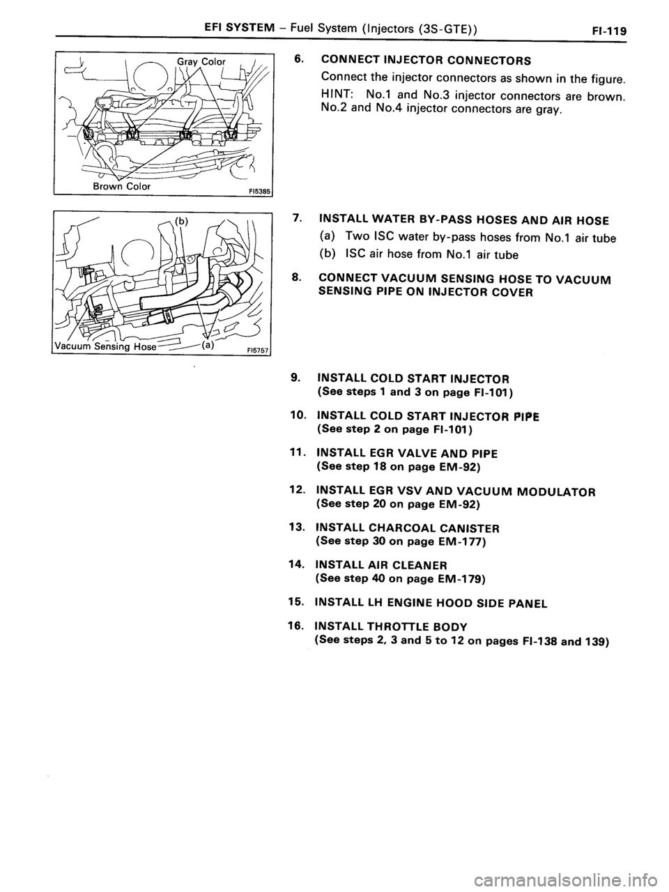 TOYOTA MR-2 1991  Factory Repair Manual 