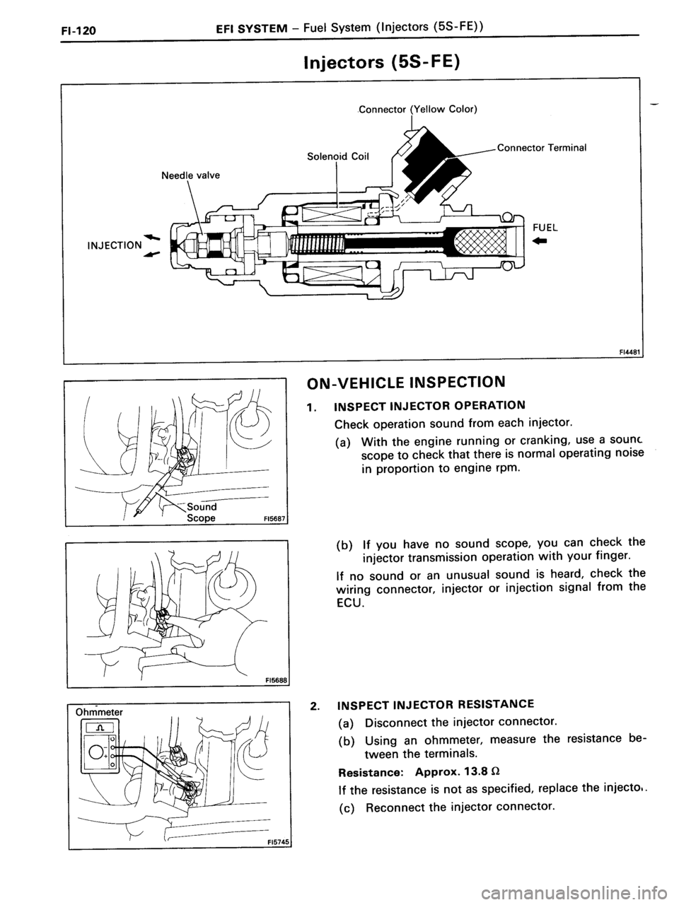 TOYOTA MR-2 1991  Factory Repair Manual 