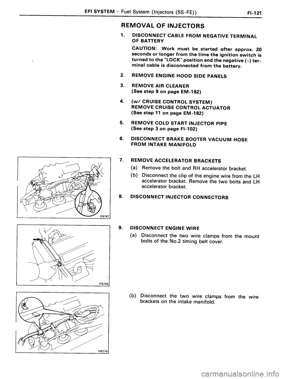 TOYOTA MR-2 1991  Factory Repair Manual 