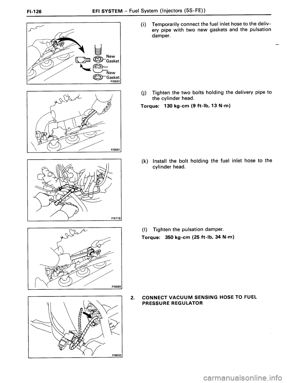TOYOTA MR-2 1991 Factory Repair Manual TOYOTA MR-2 1991 Factory Repair Manual