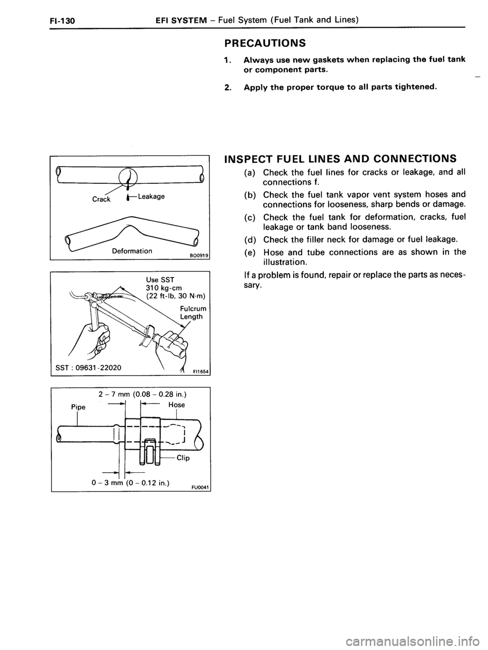 TOYOTA MR-2 1991 Factory Repair Manual TOYOTA MR-2 1991 Factory Repair Manual