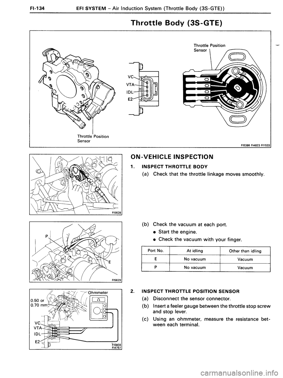 TOYOTA MR-2 1991 Factory Repair Manual TOYOTA MR-2 1991 Factory Repair Manual