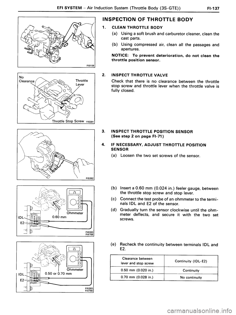 TOYOTA MR-2 1991 Factory Repair Manual TOYOTA MR-2 1991 Factory Repair Manual