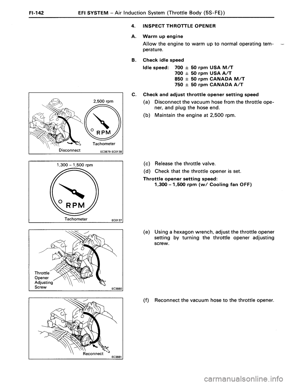 TOYOTA MR-2 1991 Factory Repair Manual TOYOTA MR-2 1991 Factory Repair Manual