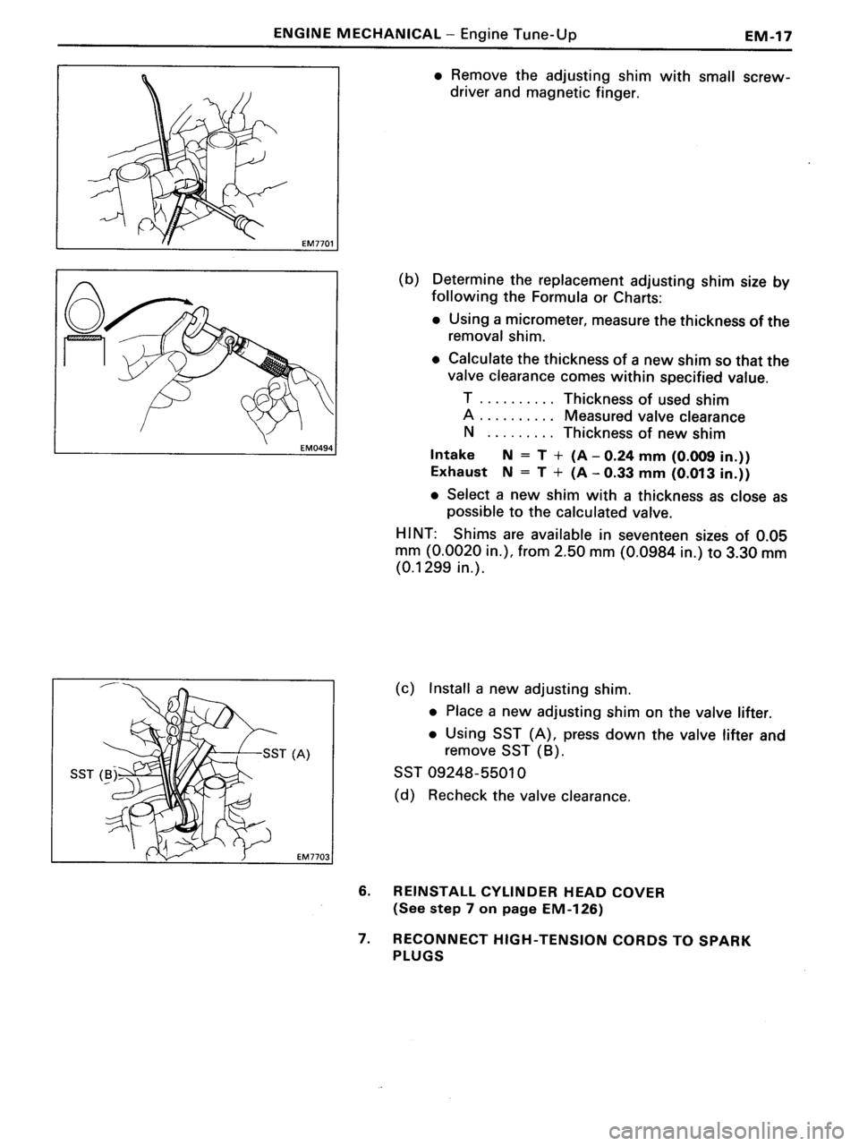 TOYOTA MR-2 1991 Factory Service Manual TOYOTA MR-2 1991 Factory Service Manual