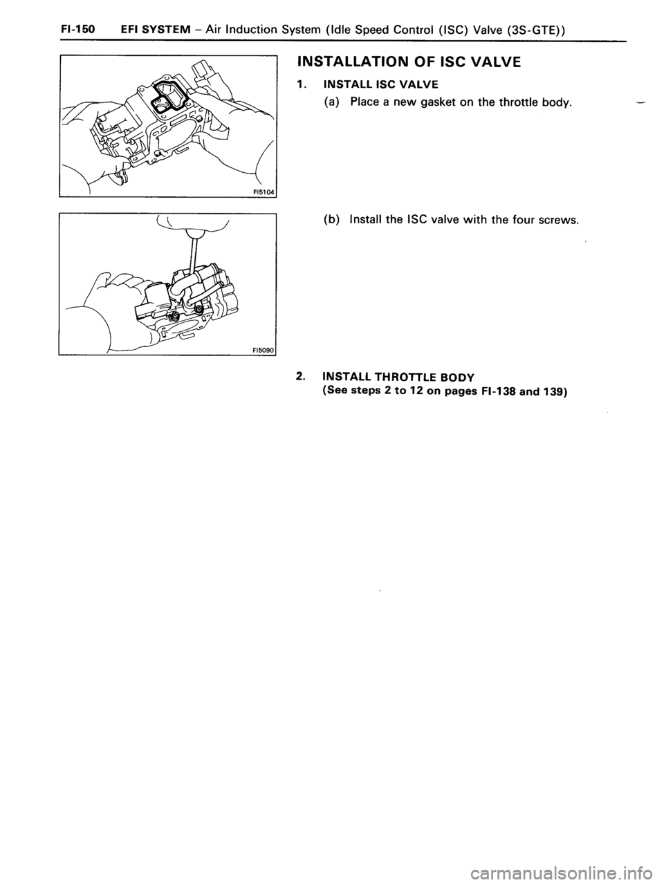 TOYOTA MR-2 1991 Factory Repair Manual TOYOTA MR-2 1991 Factory Repair Manual
