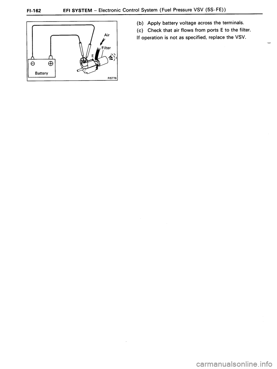 TOYOTA MR-2 1991 Factory Repair Manual TOYOTA MR-2 1991 Factory Repair Manual
