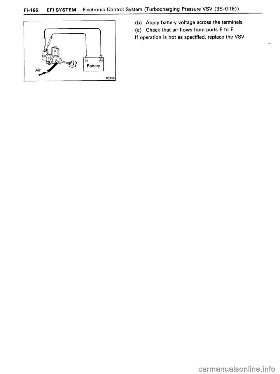 TOYOTA MR-2 1991 Factory Repair Manual TOYOTA MR-2 1991 Factory Repair Manual