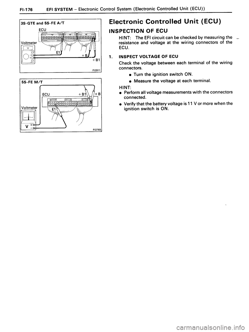 TOYOTA MR-2 1991 Factory Repair Manual TOYOTA MR-2 1991 Factory Repair Manual