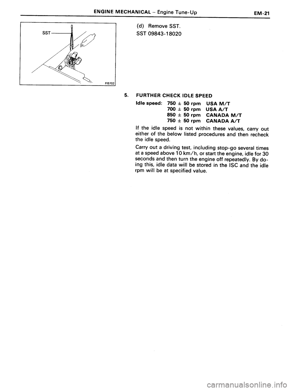 TOYOTA MR-2 1991 Factory Workshop Manual TOYOTA MR-2 1991 Factory Workshop Manual