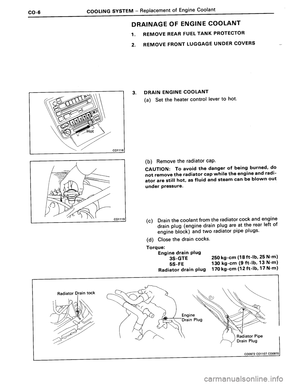 TOYOTA MR-2 1991  Factory Repair Manual 