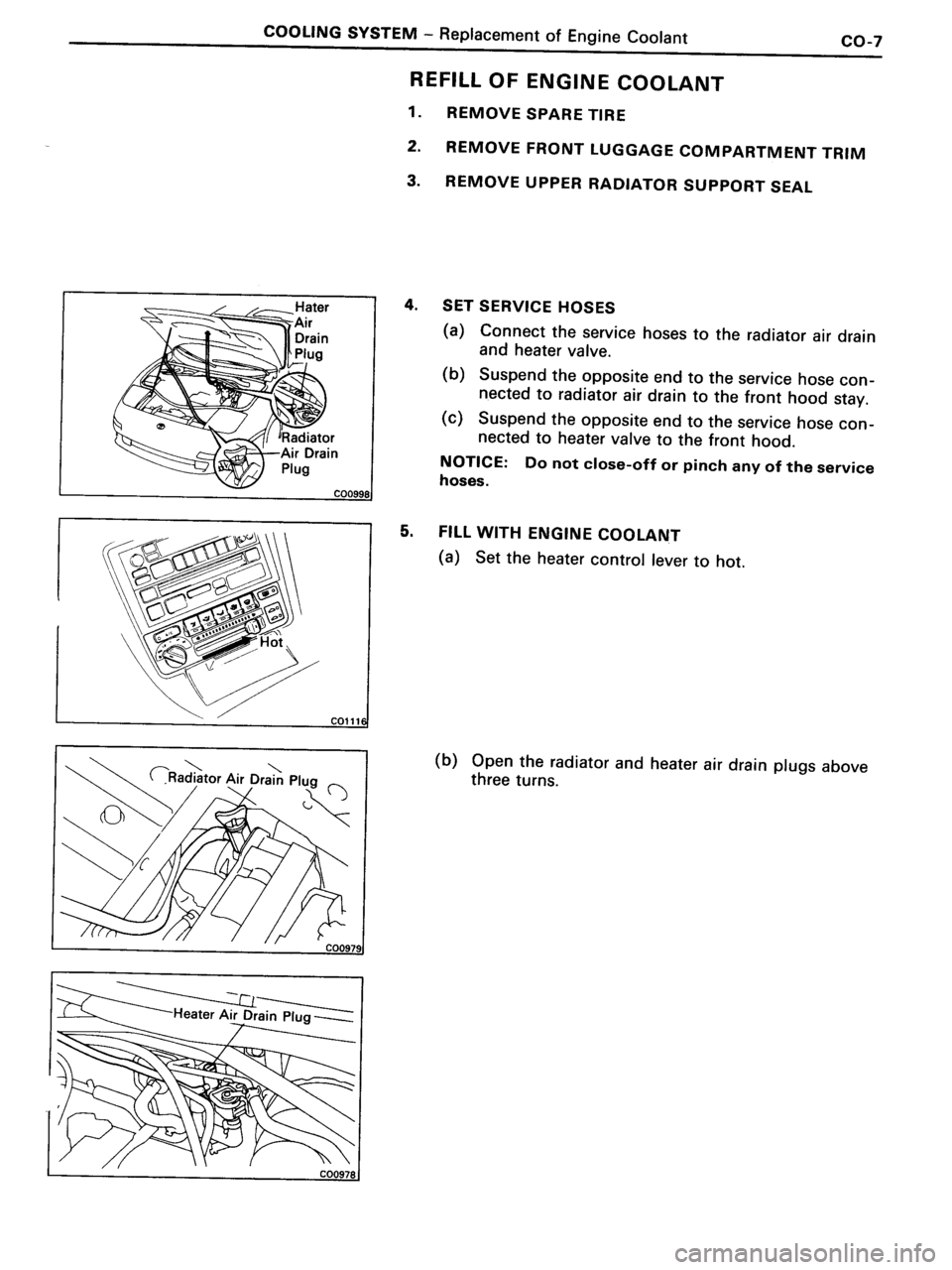 TOYOTA MR-2 1991  Factory Repair Manual 