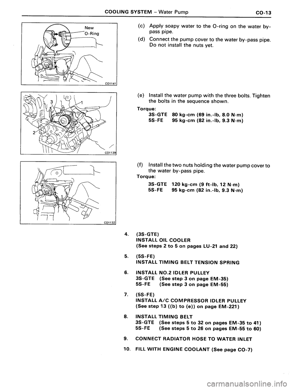 TOYOTA MR-2 1991  Factory Repair Manual 