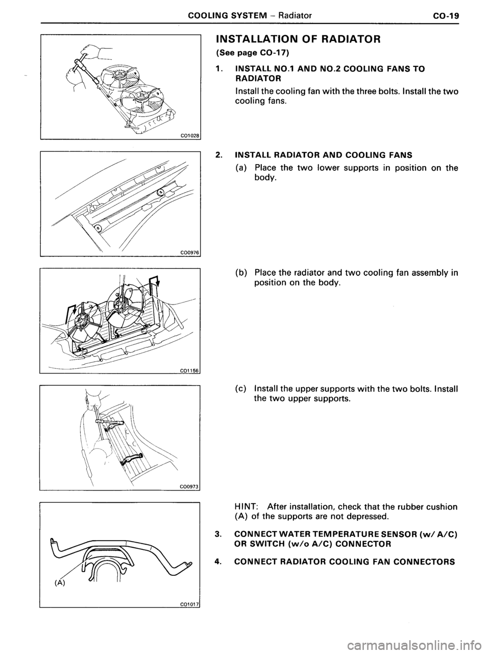 TOYOTA MR-2 1991  Factory Repair Manual 