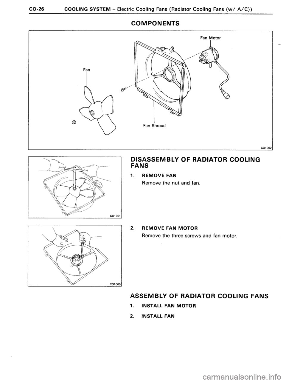 TOYOTA MR-2 1991 Factory Repair Manual TOYOTA MR-2 1991 Factory Repair Manual
