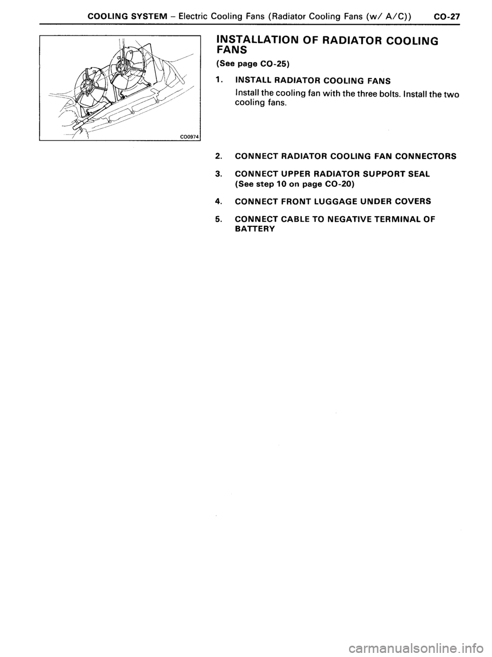 TOYOTA MR-2 1991 Factory Repair Manual TOYOTA MR-2 1991 Factory Repair Manual