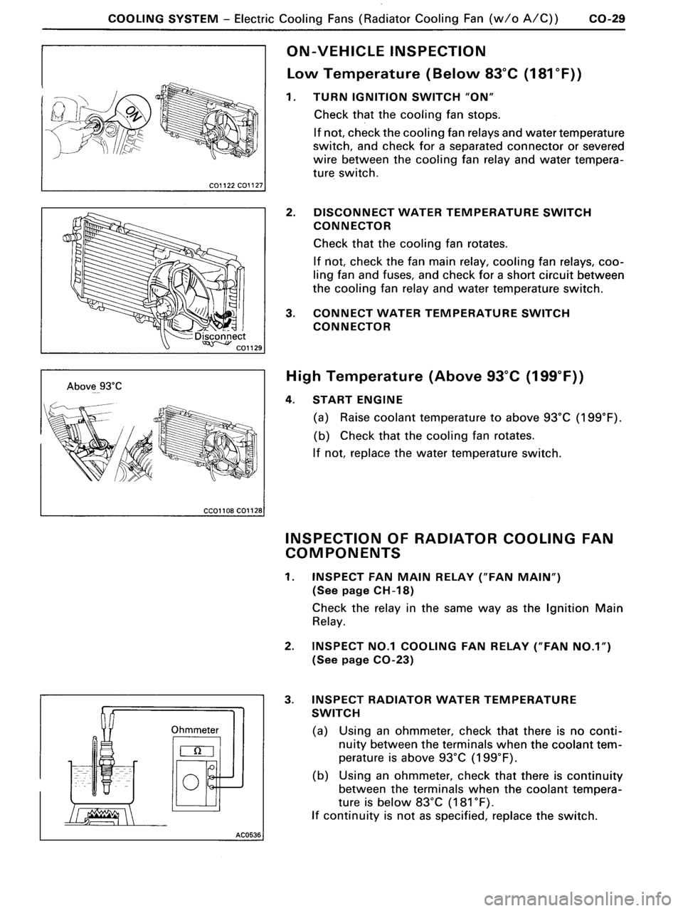 TOYOTA MR-2 1991 Factory Repair Manual TOYOTA MR-2 1991 Factory Repair Manual