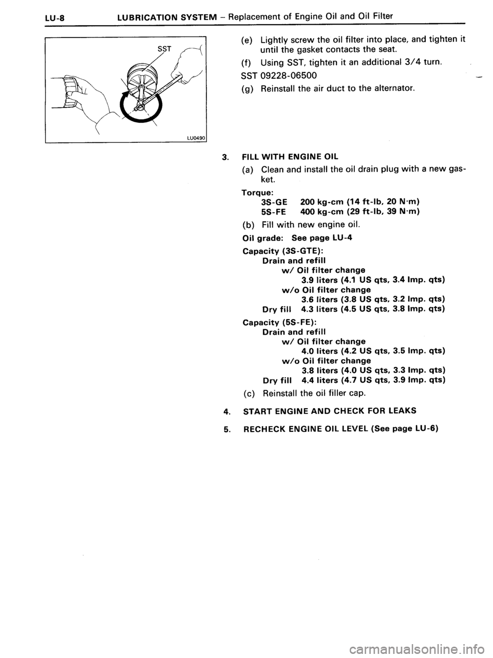 TOYOTA MR-2 1991 Factory Repair Manual TOYOTA MR-2 1991 Factory Repair Manual