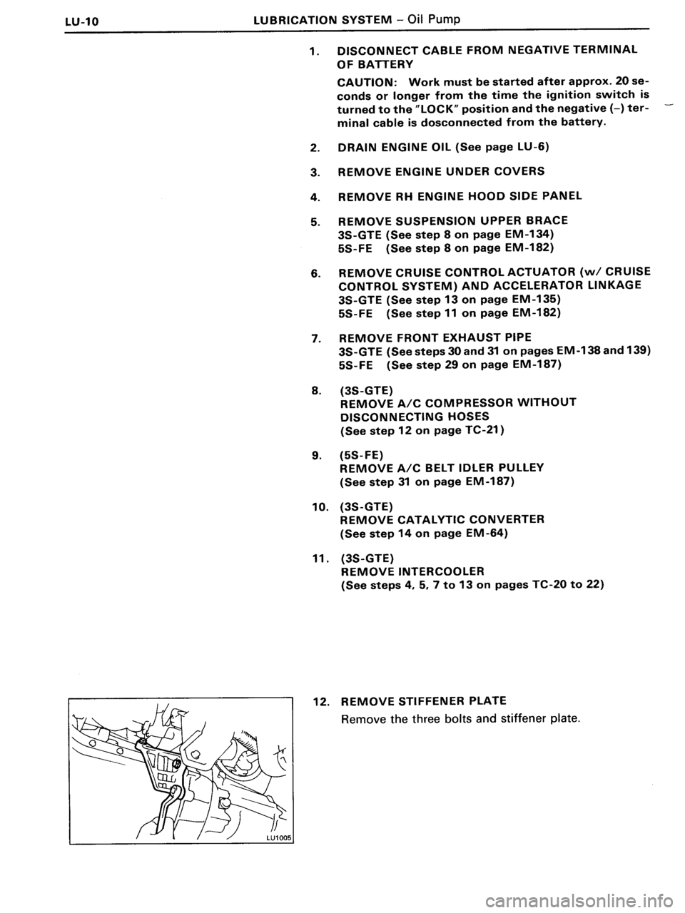 TOYOTA MR-2 1991 Factory Repair Manual TOYOTA MR-2 1991 Factory Repair Manual