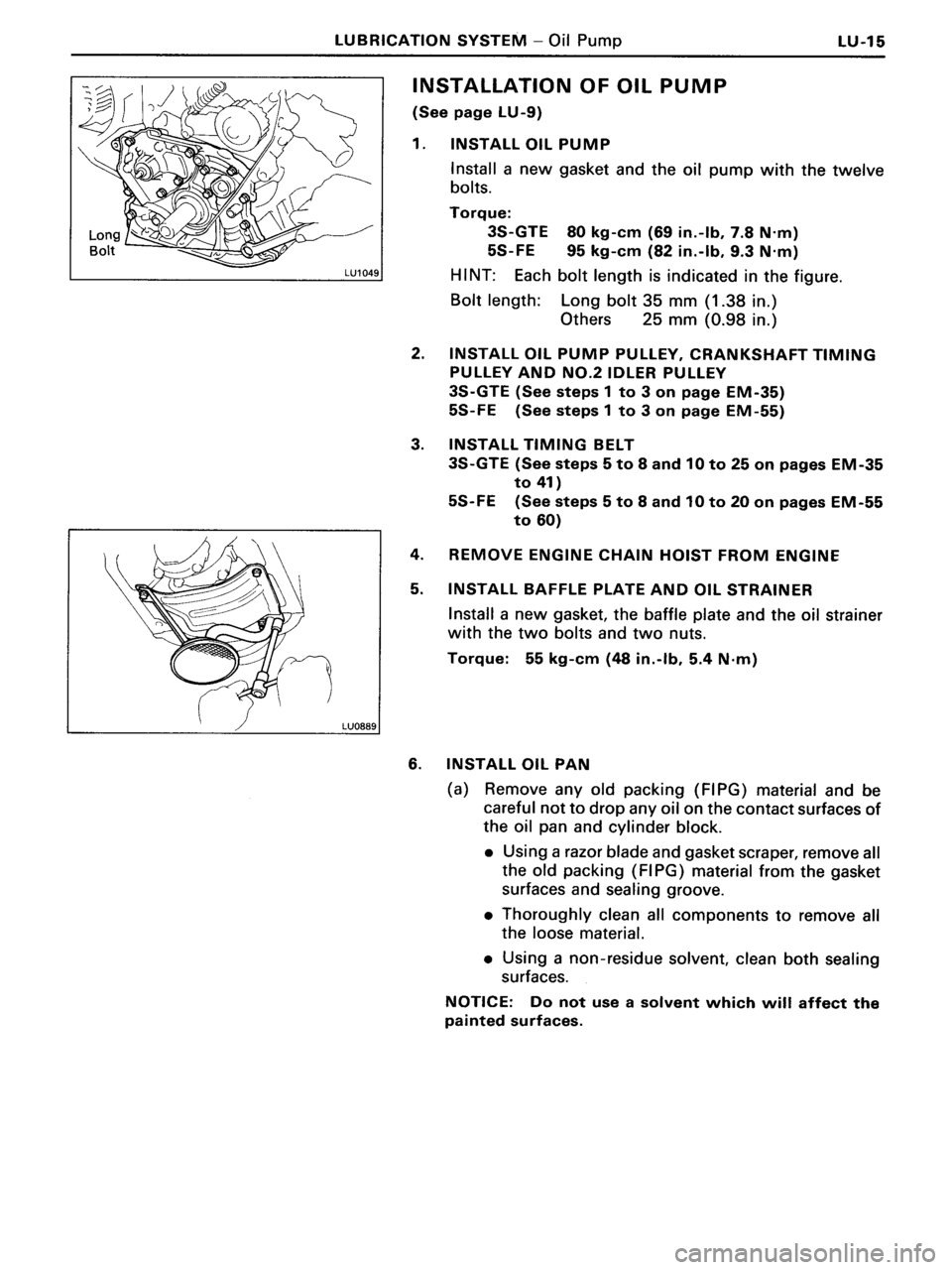 TOYOTA MR-2 1991 Factory Repair Manual TOYOTA MR-2 1991 Factory Repair Manual