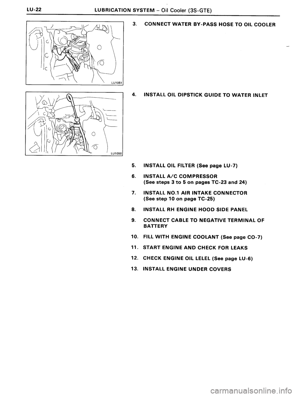 TOYOTA MR-2 1991 Factory Repair Manual TOYOTA MR-2 1991 Factory Repair Manual