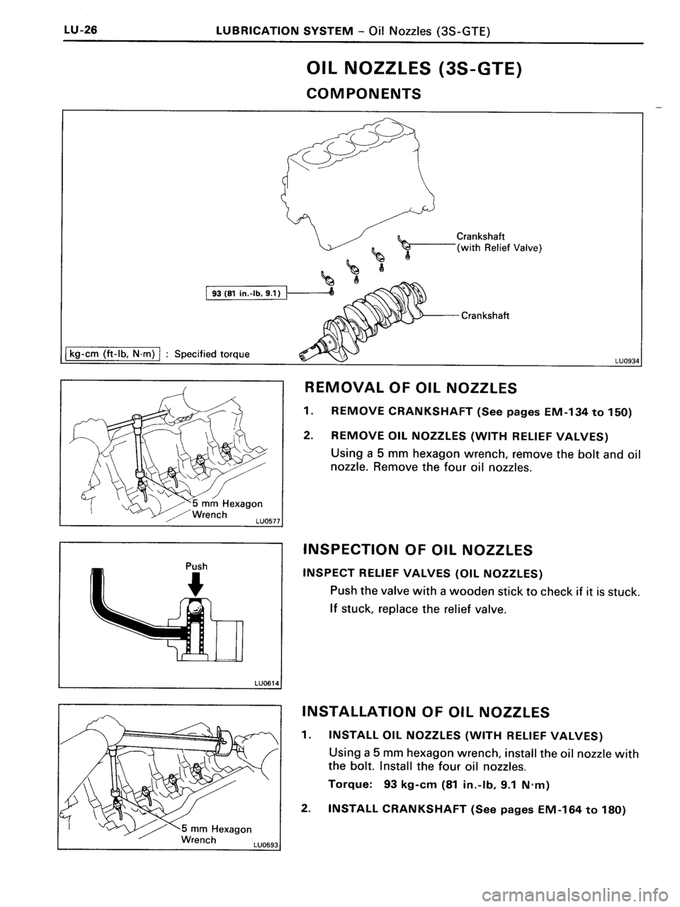 TOYOTA MR-2 1991 Factory Repair Manual TOYOTA MR-2 1991 Factory Repair Manual
