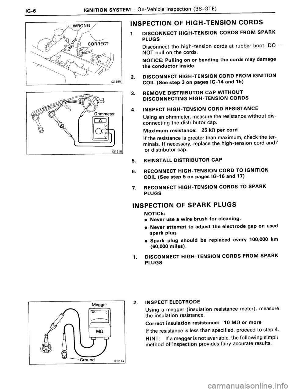 TOYOTA MR-2 1991 Factory Repair Manual TOYOTA MR-2 1991 Factory Repair Manual