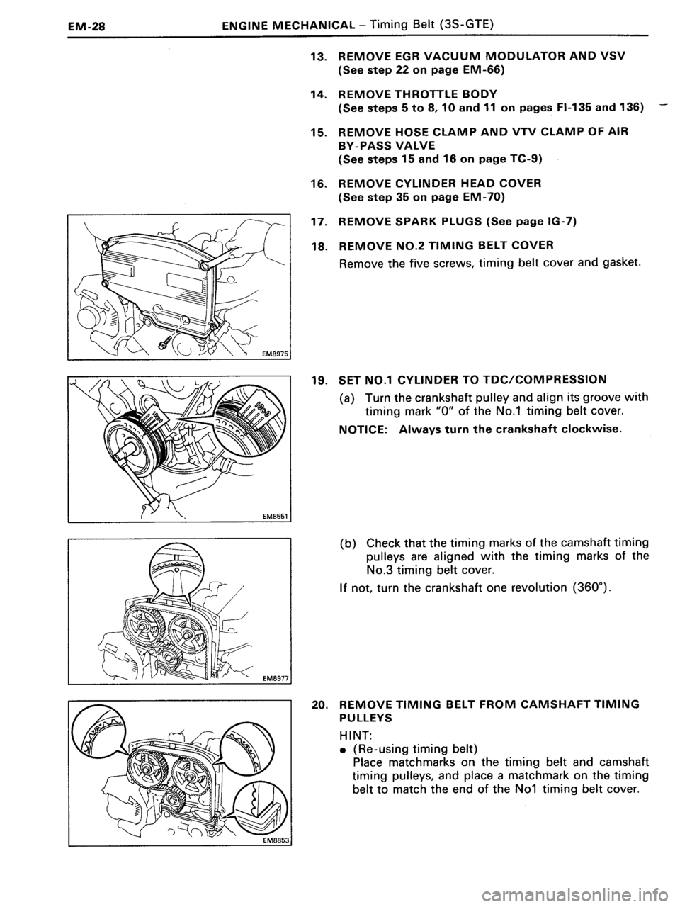TOYOTA MR-2 1991 Factory Workshop Manual TOYOTA MR-2 1991 Factory Workshop Manual