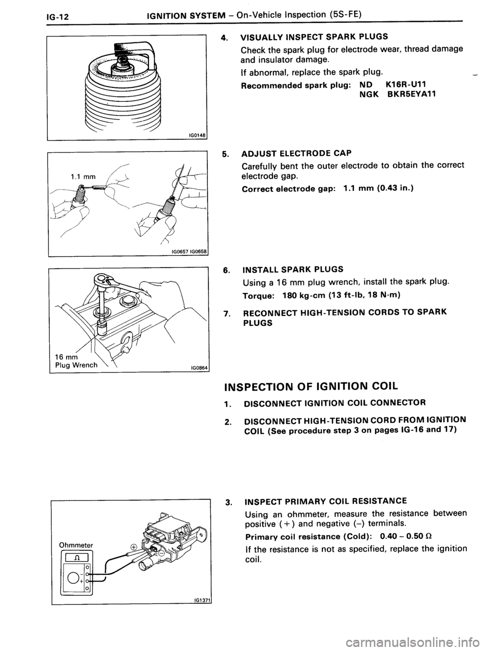 TOYOTA MR-2 1991 Factory Repair Manual TOYOTA MR-2 1991 Factory Repair Manual