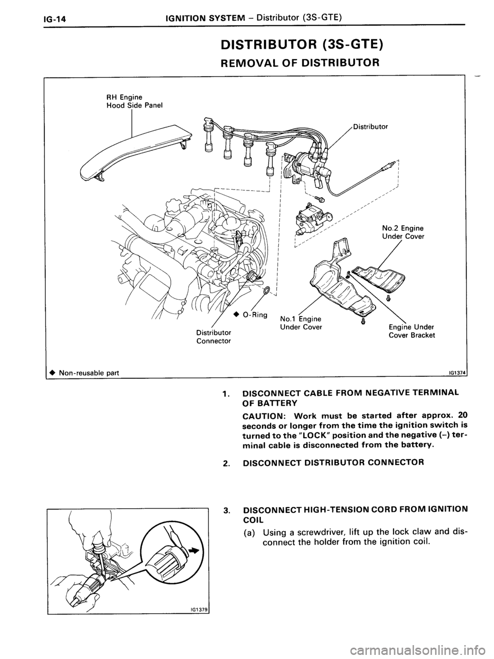 TOYOTA MR-2 1991 Factory Repair Manual TOYOTA MR-2 1991 Factory Repair Manual