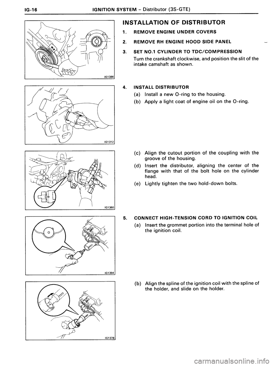 TOYOTA MR-2 1991 Factory Repair Manual TOYOTA MR-2 1991 Factory Repair Manual