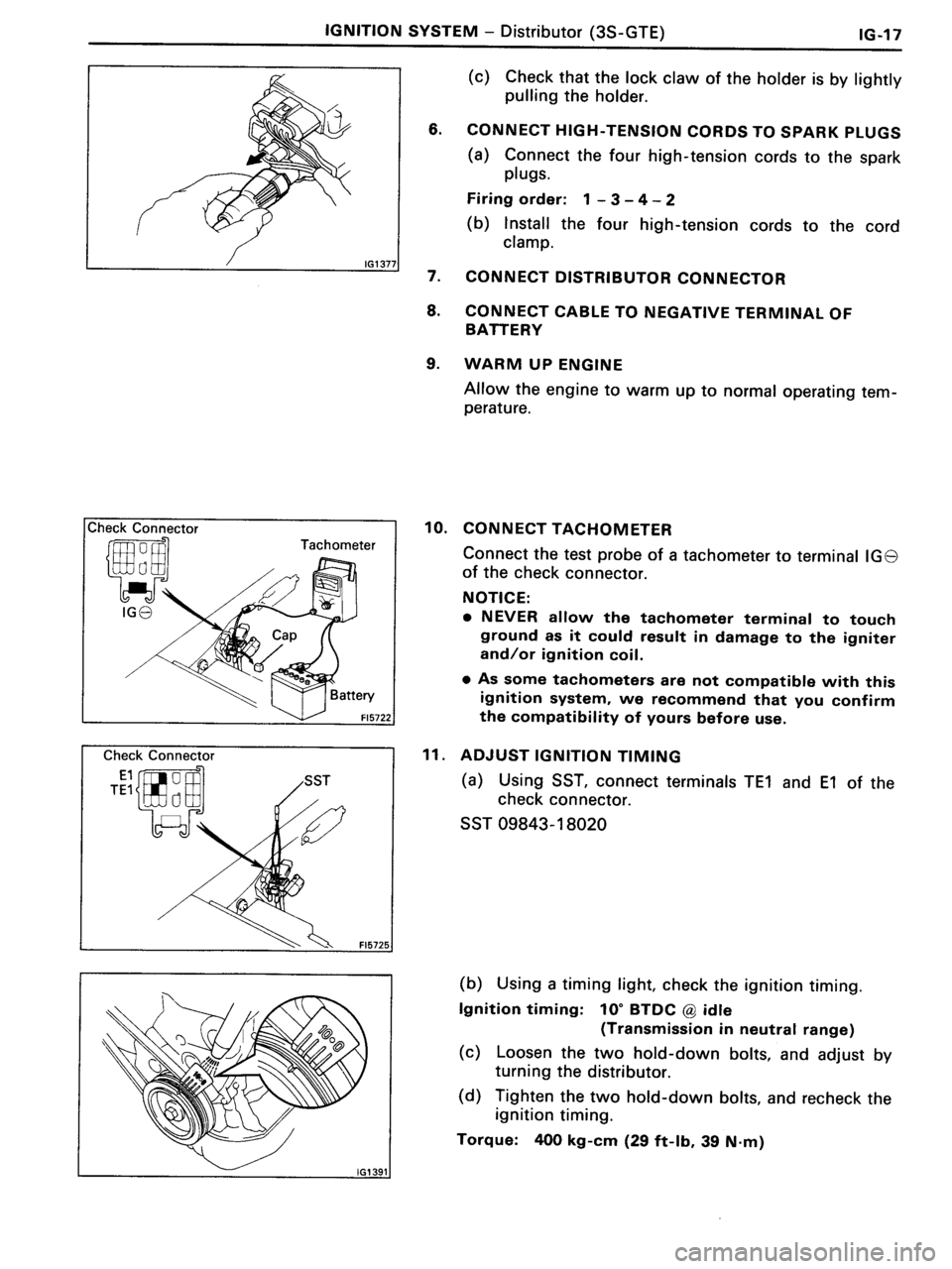 TOYOTA MR-2 1991 Factory Repair Manual TOYOTA MR-2 1991 Factory Repair Manual