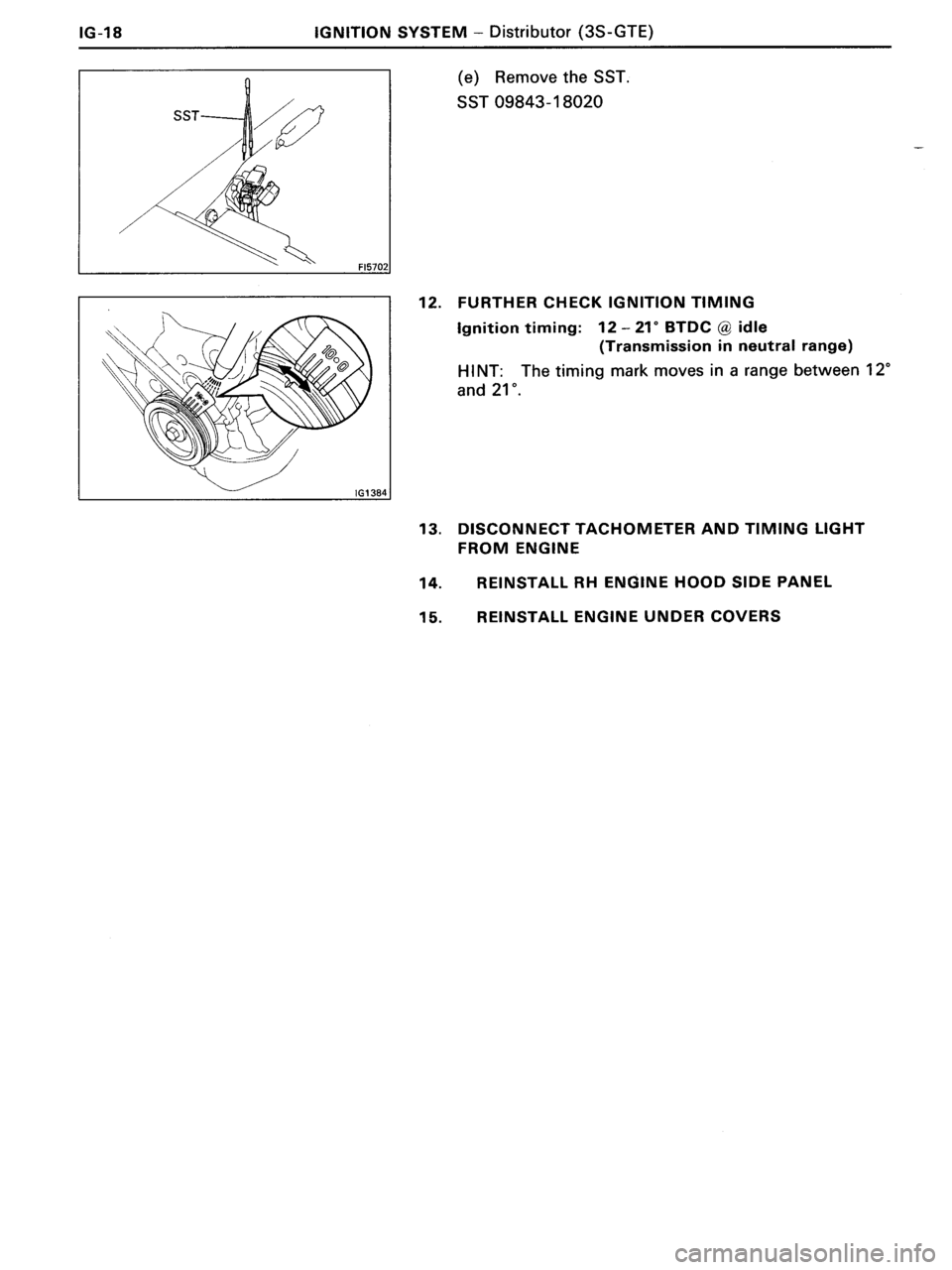 TOYOTA MR-2 1991 Factory Repair Manual TOYOTA MR-2 1991 Factory Repair Manual