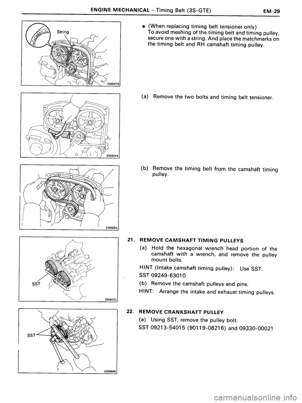 TOYOTA MR-2 1991 Factory Workshop Manual TOYOTA MR-2 1991 Factory Workshop Manual