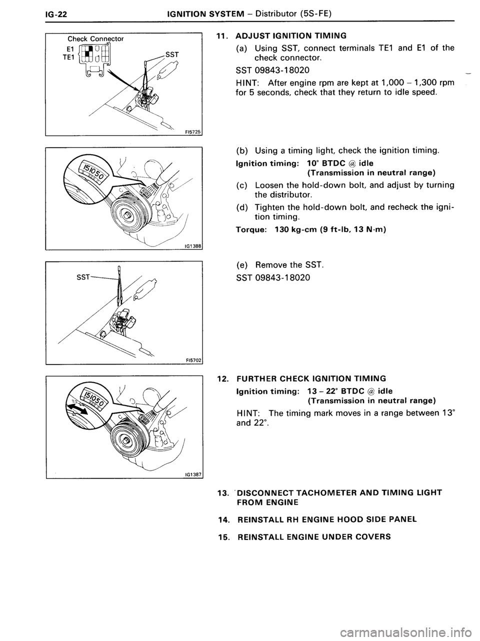 TOYOTA MR-2 1991 Factory Repair Manual TOYOTA MR-2 1991 Factory Repair Manual