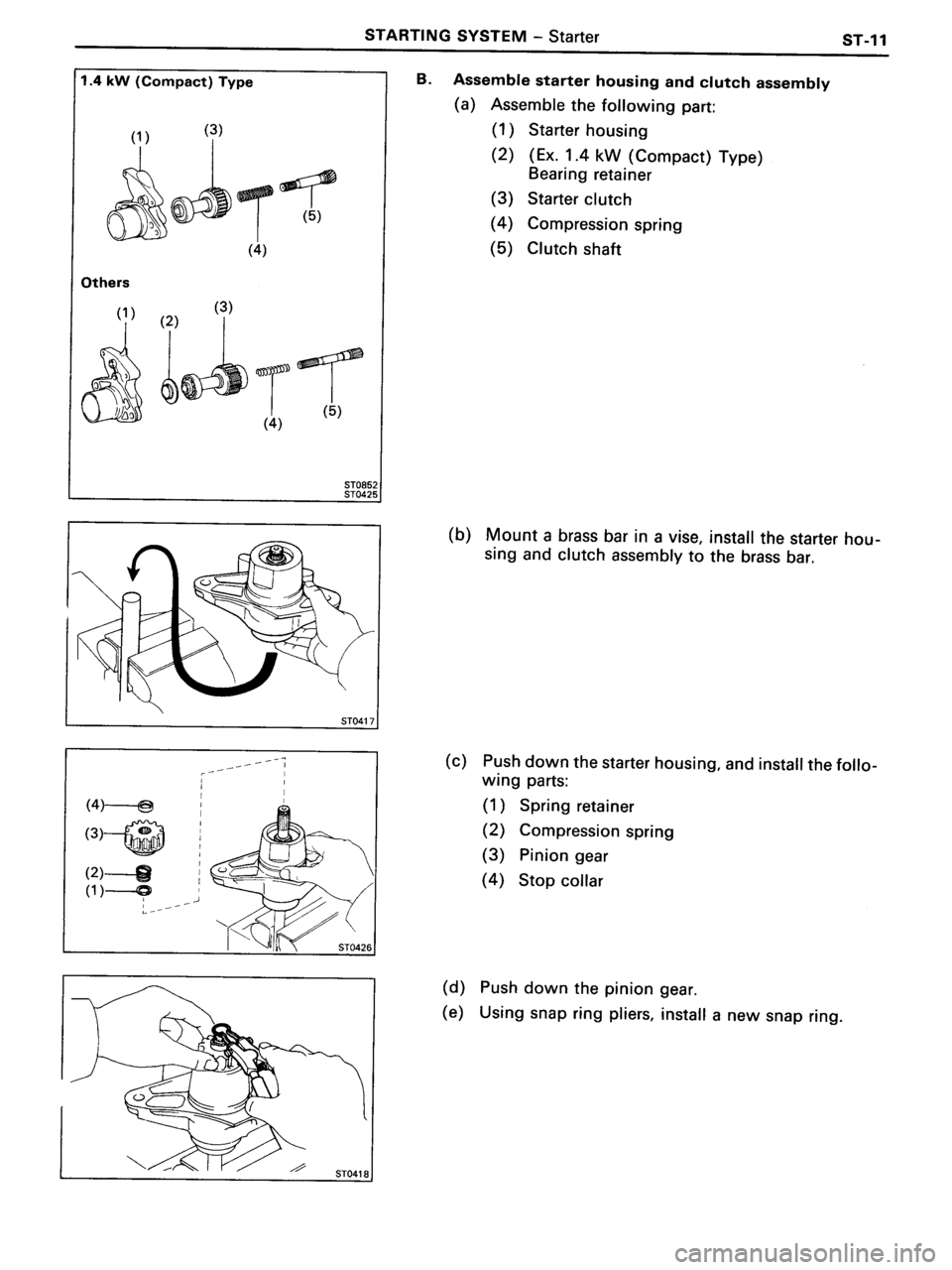 TOYOTA MR-2 1991 Factory Repair Manual TOYOTA MR-2 1991 Factory Repair Manual