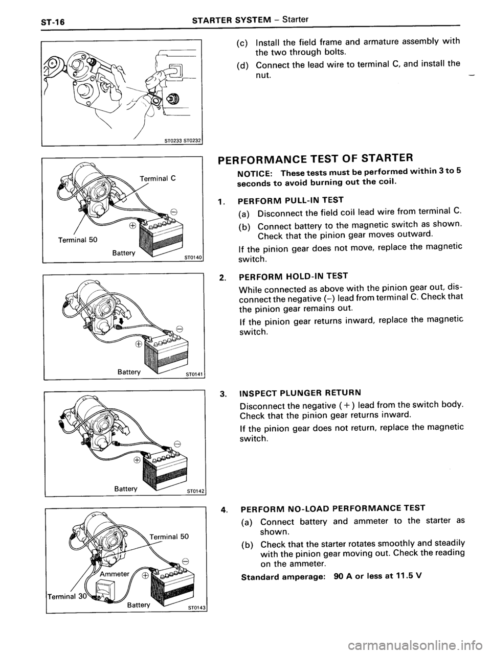 TOYOTA MR-2 1991 Factory Repair Manual TOYOTA MR-2 1991 Factory Repair Manual