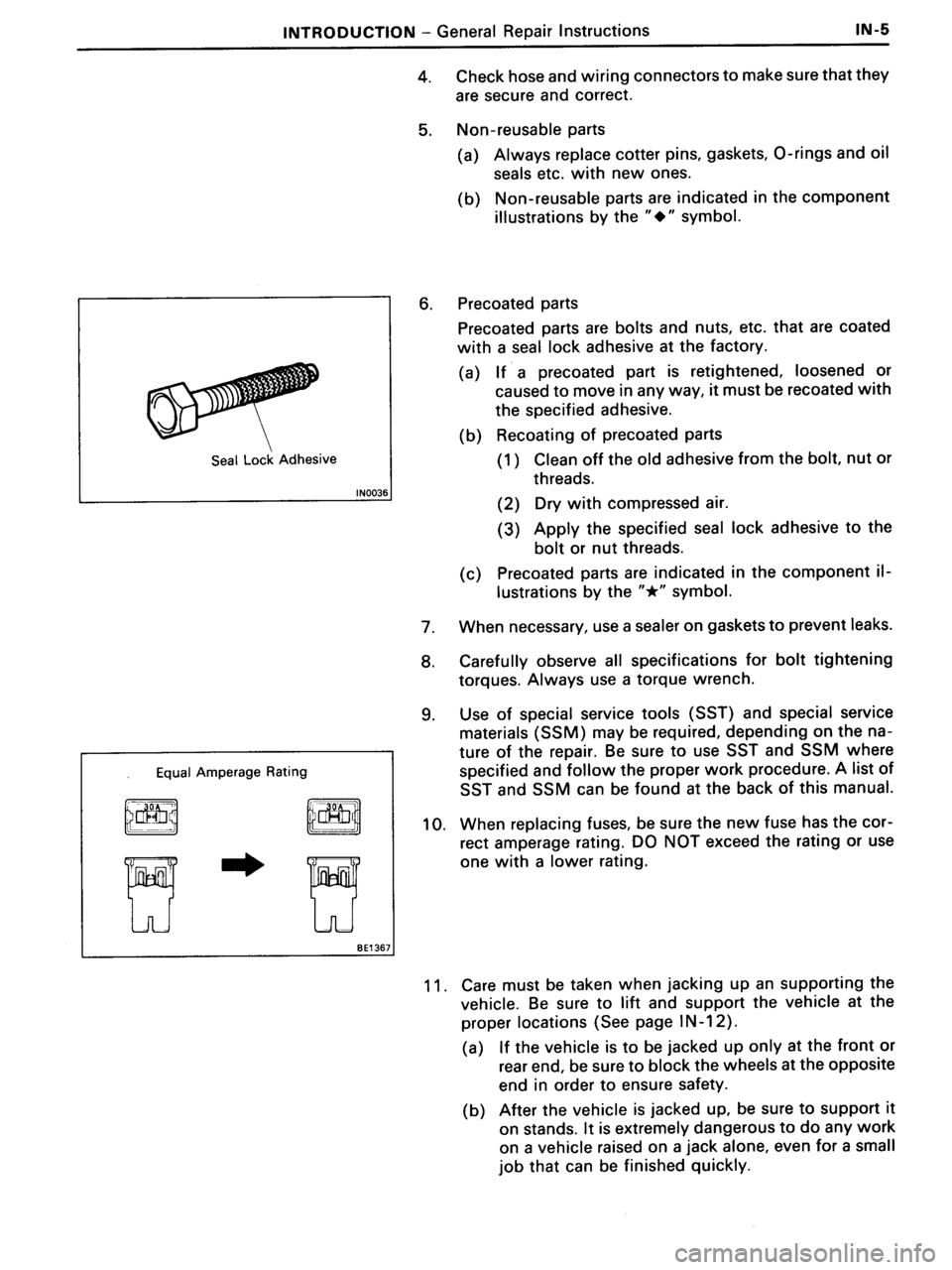 TOYOTA MR-2 1991  Factory Repair Manual 