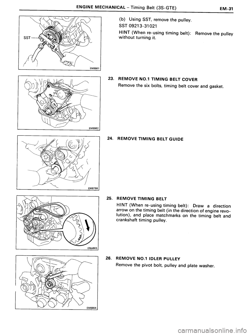 TOYOTA MR-2 1991  Factory Manual PDF 