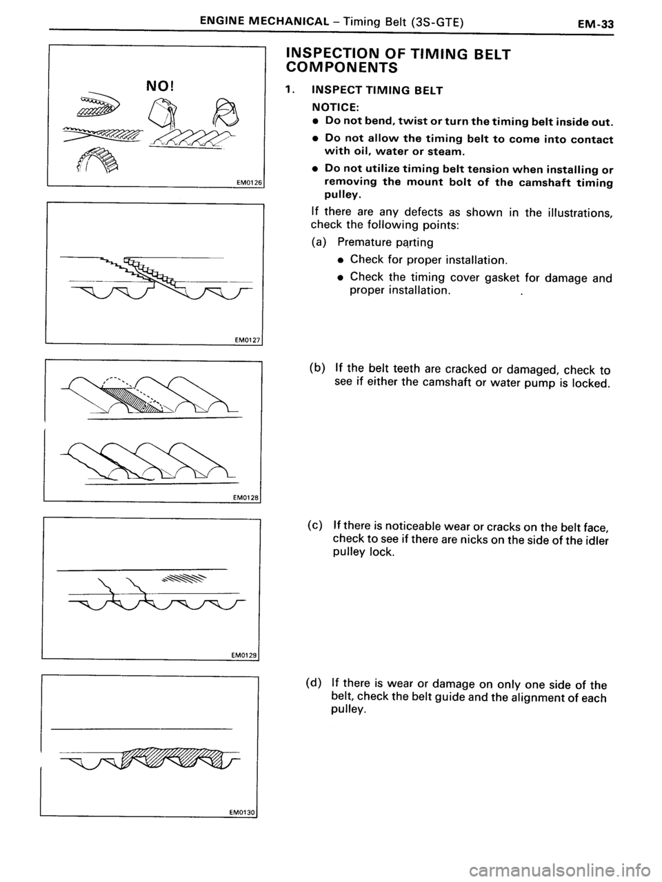 TOYOTA MR-2 1991  Factory Manual PDF 