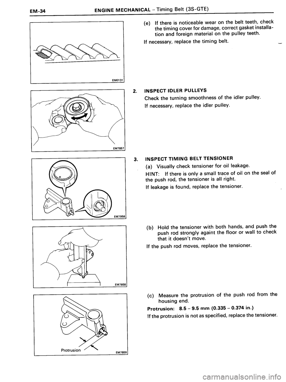 TOYOTA MR-2 1991  Factory Manual PDF 