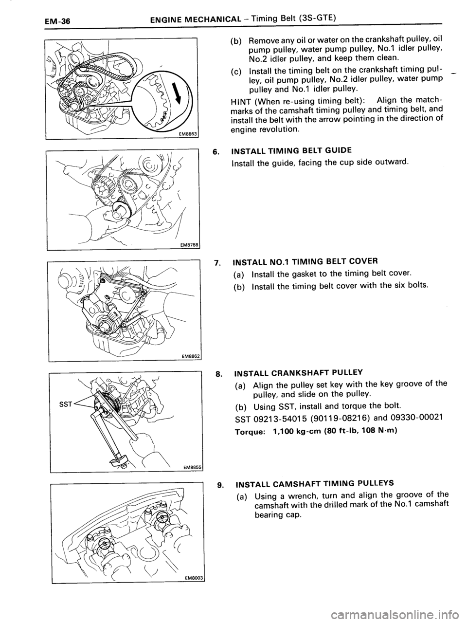 TOYOTA MR-2 1991  Factory Manual PDF 