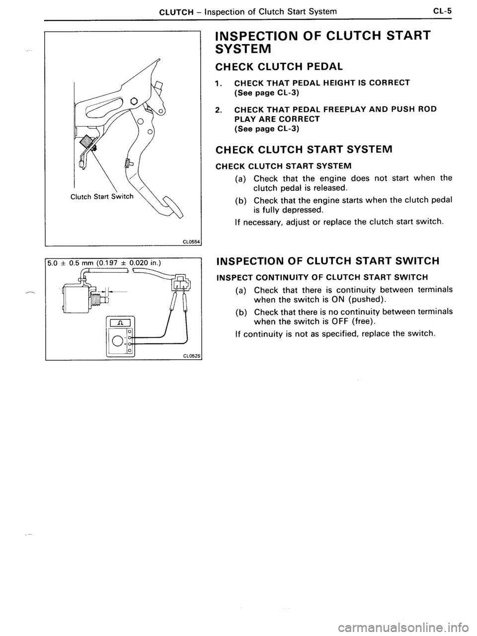 TOYOTA MR-2 1991 Factory Repair Manual TOYOTA MR-2 1991 Factory Repair Manual