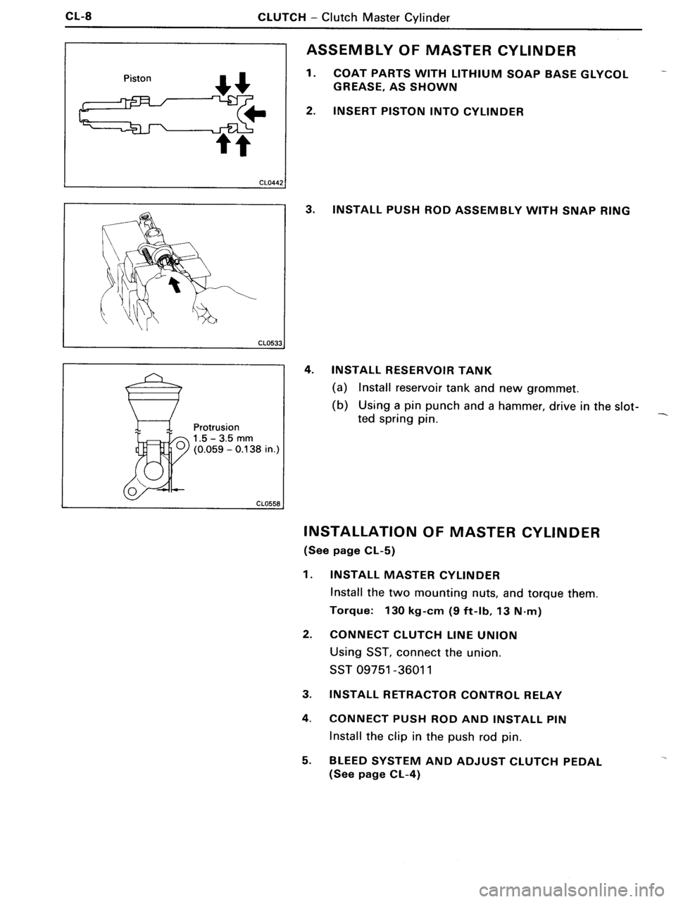 TOYOTA MR-2 1991 Factory Repair Manual TOYOTA MR-2 1991 Factory Repair Manual
