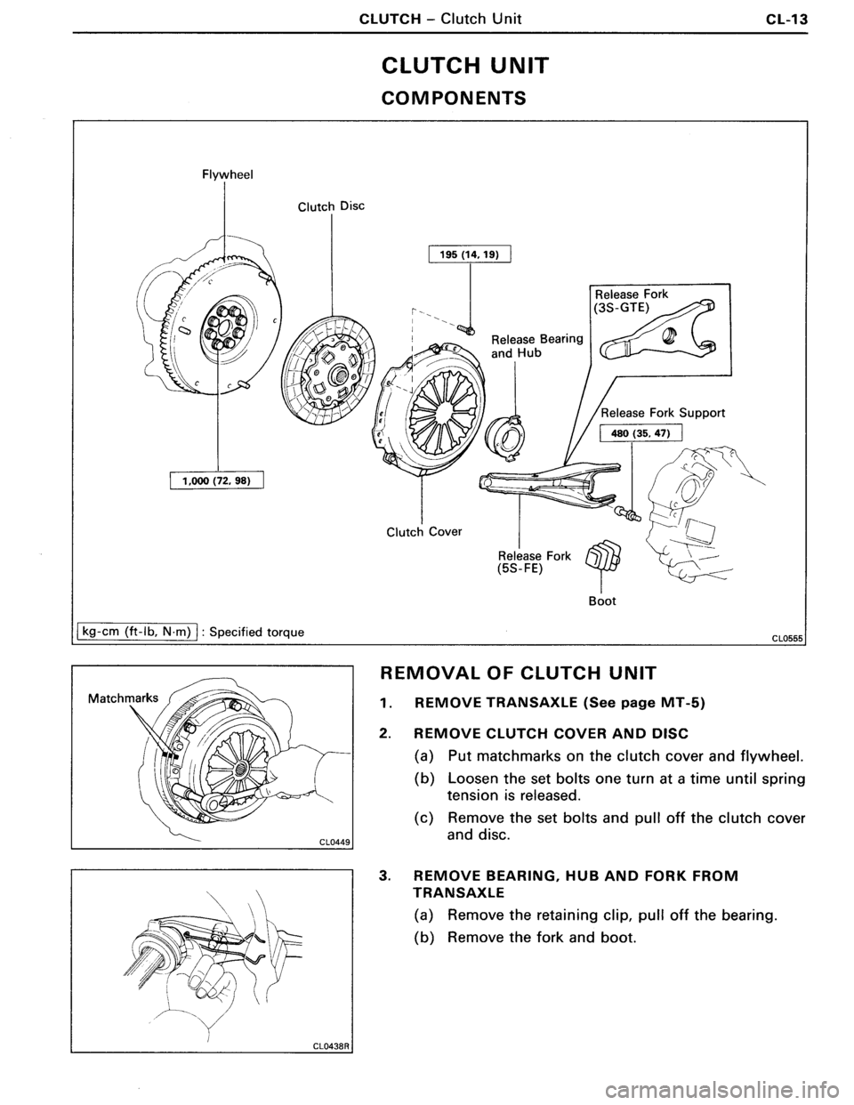 TOYOTA MR-2 1991 Factory Repair Manual TOYOTA MR-2 1991 Factory Repair Manual