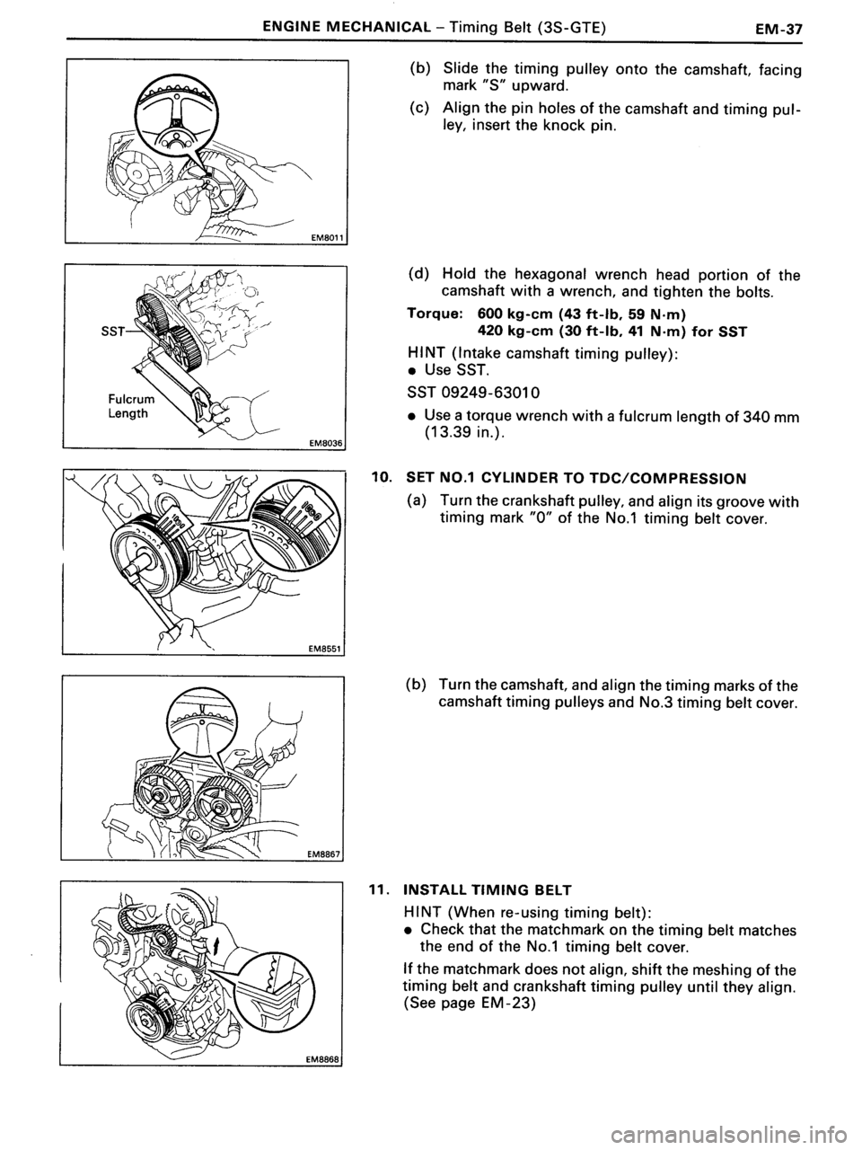 TOYOTA MR-2 1991  Factory Manual PDF 