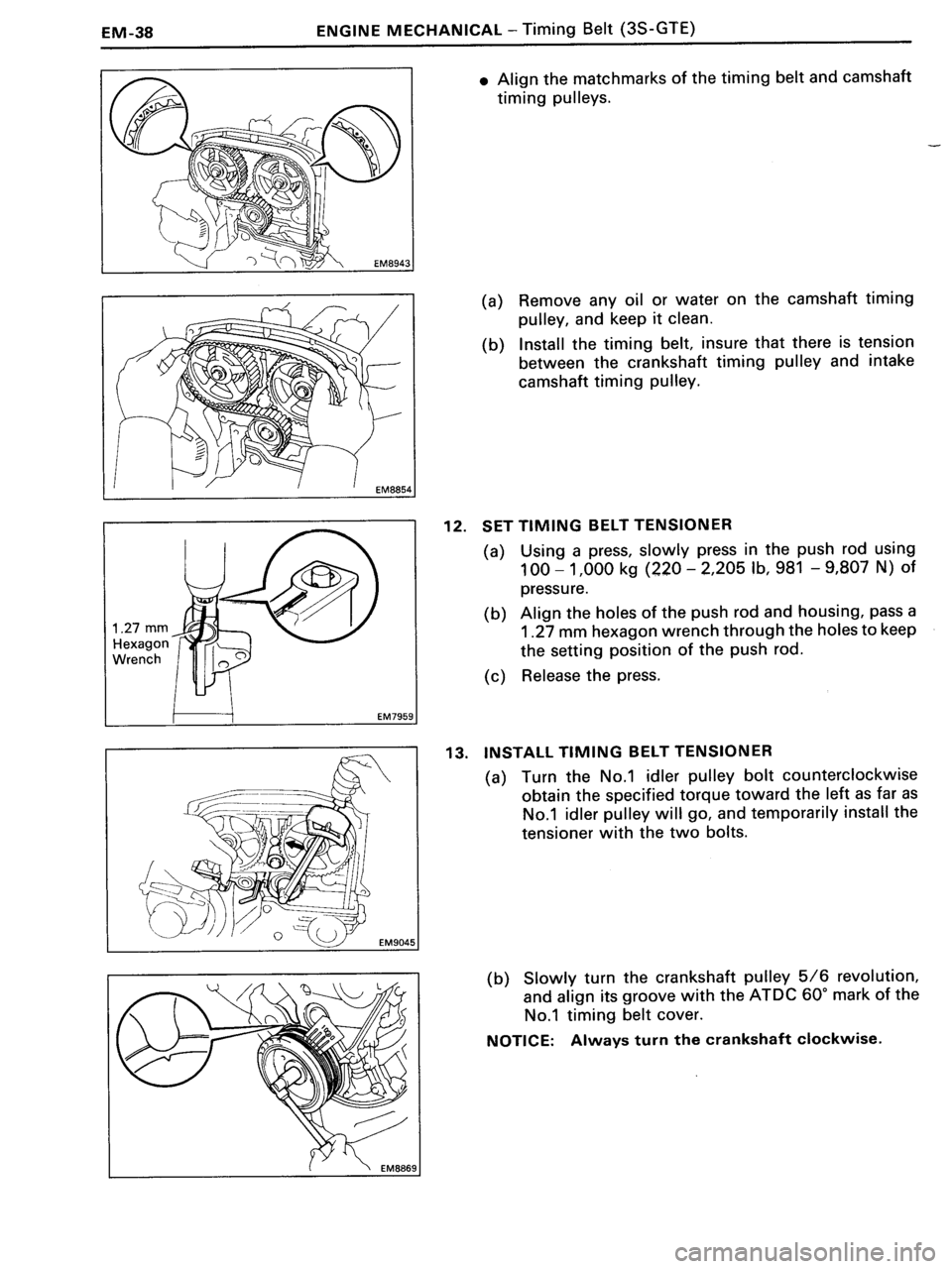 TOYOTA MR-2 1991  Factory Manual PDF 